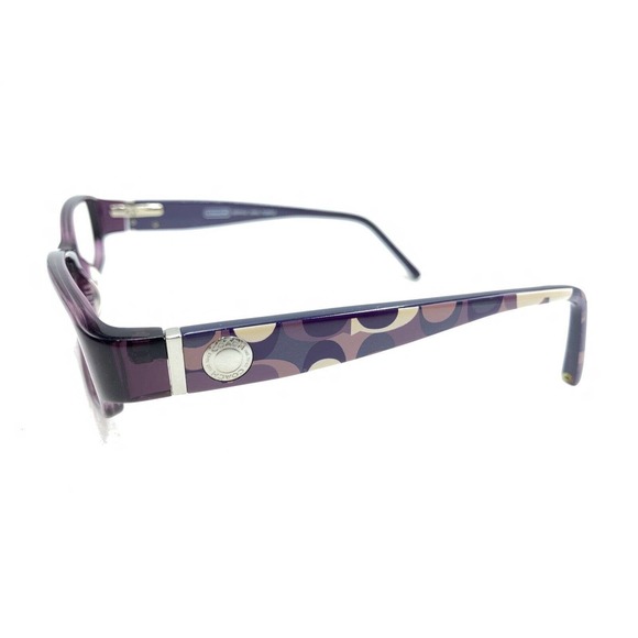 Coach Bernice 844 Translucent Purple Eyeglasses Frames 51-15 135 Designer Women - Picture 7 of 12
